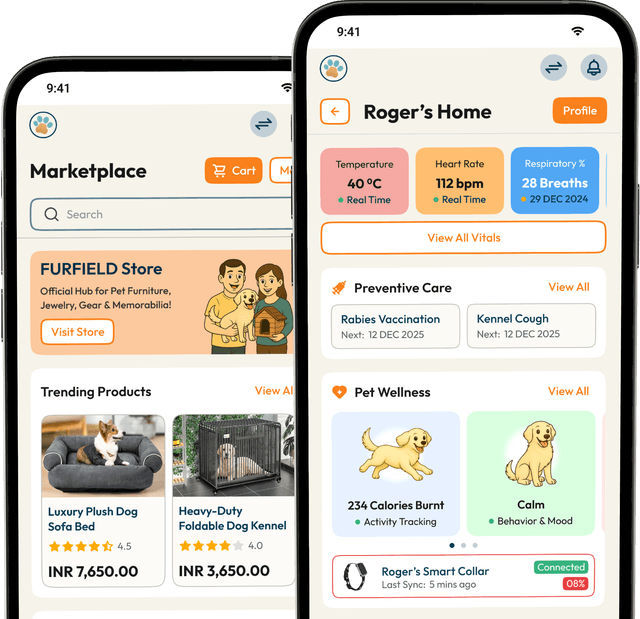 FURFIELD Pet Management App preview